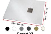 Large shower tray in mineral resin - SMART