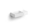 VALE 38  CLOU Wall-Mounted Basin 38x19 cm, right ledge, integrated waste