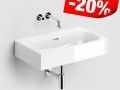 Washbasin 70 x 42 cm, white ceramic - MATCH ME 70