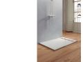 Shower tray, drain, in mineral resin, Solid Surface - TREVISE