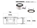 Shower tray, lateral drain, in Solid-Surface mineral resin - FIDJI