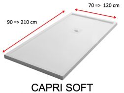 Shower trays, with anti-overflow edges - CAPRI SOFT