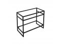 Steel structure, on feet, for washbasin, black or white finish, made to measure - ATELIER ZE85