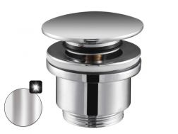 Chrome push-up basin waste