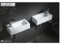 Washbasin, 50x26 cm, tap on the right - Auris right