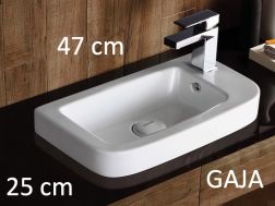 Washbasin, 45x25 cm, semi-recessed - GAJA