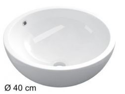 Washbasin Ø 40 cm, white ceramic - TREND 445