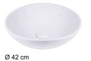Washbasin Ø 40 cm, white ceramic - TREND 415