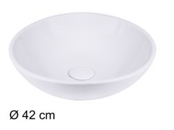 Washbasin Ø 40 cm, white ceramic - TREND 415