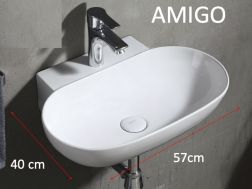 Hand basin, 57 x 40 cm, ceramic - Amigo