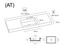 Vanity top, Solid-Surface Durian - ELBA 40