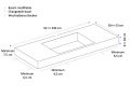 Vanity top, Solid-Surface Durian - ELBA MINI
