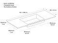 Vanity top, Solid-Surface Durian - ELBA SPECIAL