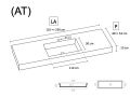 Vanity top, Solid-Surface Durian - ELBA 110