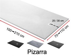 Shower tray custom, extra flat - PIZARRA