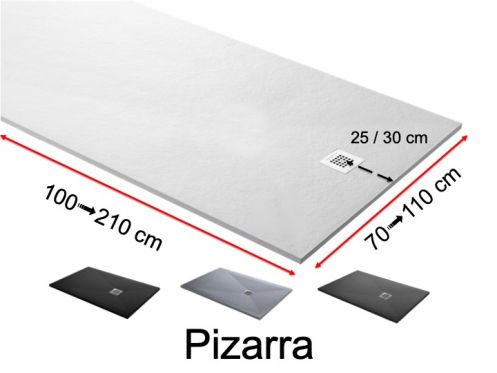 Shower tray custom, extra flat - PIZARRA
