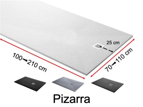 Shower tray custom, extra flat - PIZARRA