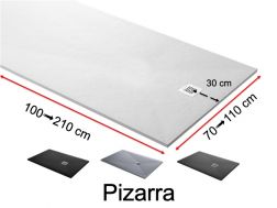 Shower tray custom, extra flat - PIZARRA
