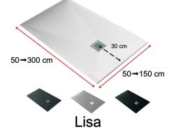 Shower trays, very large, smooth finish - LISA