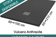 Shower trays, Acrystone® resin - VULCANO Anthracite 120