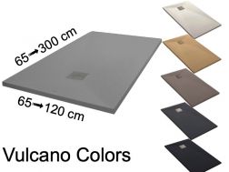 Shower tray, 120 cm, Acrystone resin - VULCANO Colors