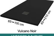Shower trays, Acrystone® resin - VULCANO BLACK 110