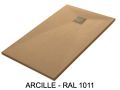 Shower trays, 190 cm, Acrystone resin - EVEREST Anthracite 190