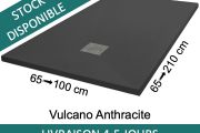 Shower trays, Acrystone® resin - VULCANO Anthracite 200