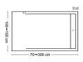 Shower tray extra flat, smooth finish - SENDA