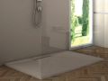 Side Drain Shower Tray with Drain Channel PALERMO