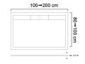 Side Drain Shower Tray with Drain Channel PALERMO