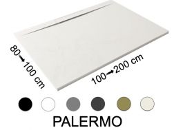 Shower tray with frontal channel - PALERMO 100