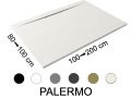Side evacuation shower tray, 150 cm with gutter - PALERMO