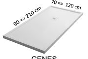 Shower trays, with anti-overflow edges - GENES