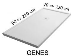 Shower trays, with anti-overflow edges - GENES