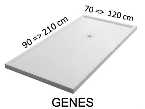 Shower trays, with anti-overflow edges - GENES