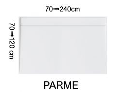 Shower tray, lateral drain, in Solid-Surface mineral resin - PARME