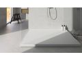 Shower tray, lateral drain, in Solid-Surface mineral resin - PARME