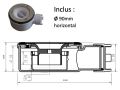 Shower tray, with anti-overflow edges - MOMBACHO 210