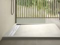 Shower tray, gutter, 120 cmAcrystone resin - VULCANO SIDE INOX