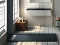 Shower tray, gutter, Acrystone resin - VULCANO SIDE INOX 190