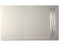 Shower tray, gutter, Acrystone resin - VULCANO SIDE INOX 200