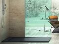 Shower tray, gutter, Acrystone resin - VULCANO SIDE COVER 200