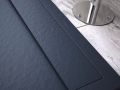 Shower tray, gutter, Acrystone resin - VULCANO SIDE COVER 200