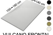 Shower tray, transverse drain - VULCANO FRONTAL
