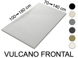 Shower tray, transverse drain - VULCANO FRONTAL