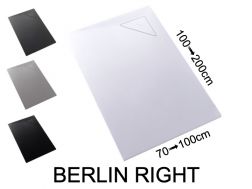 Shower tray, right angle drain - BERLIN RIGHT 120