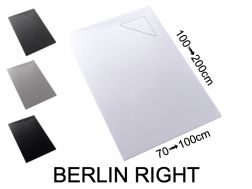 Shower tray, right angle drain - BERLIN RIGHT 110