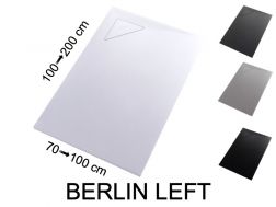Shower tray, left corner drain - BERLIN LEFT 180