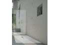 Shower tray, central drain, in resin - ALCALA 110